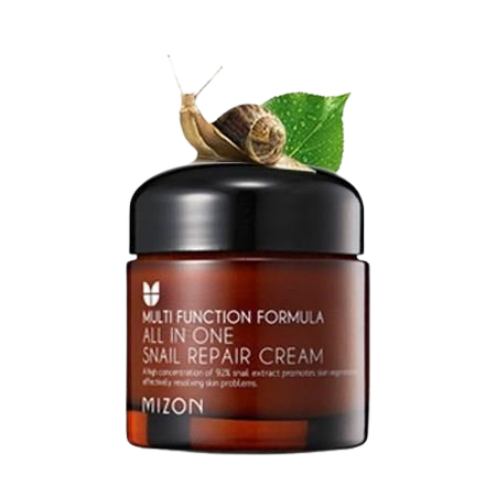 krem ze śluzu ślimaka   Mizon Multi Function Formula Krem Regenerujący z Ekstraktem Ze Śluzu z Ślimaka 92% All In One Snail Repair Cream 75ml